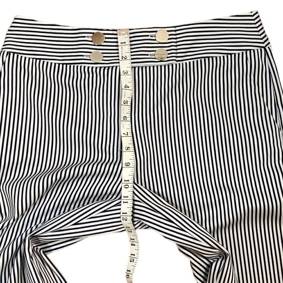 Chico’s Navy And White Stripe Crop Pants, Chico’s Size 1, Size 8 - Picture 5 of 8